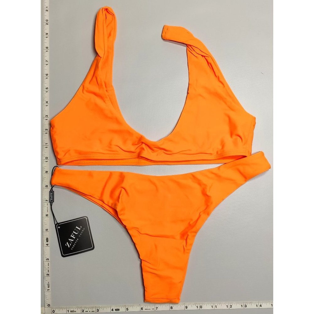 NWT ZAFUL Large Tankini Orange bikini set